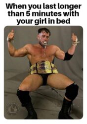 When you last longer than 5 minutes with your girl in bed - MJF after his 1-hour match with Will Ospreay