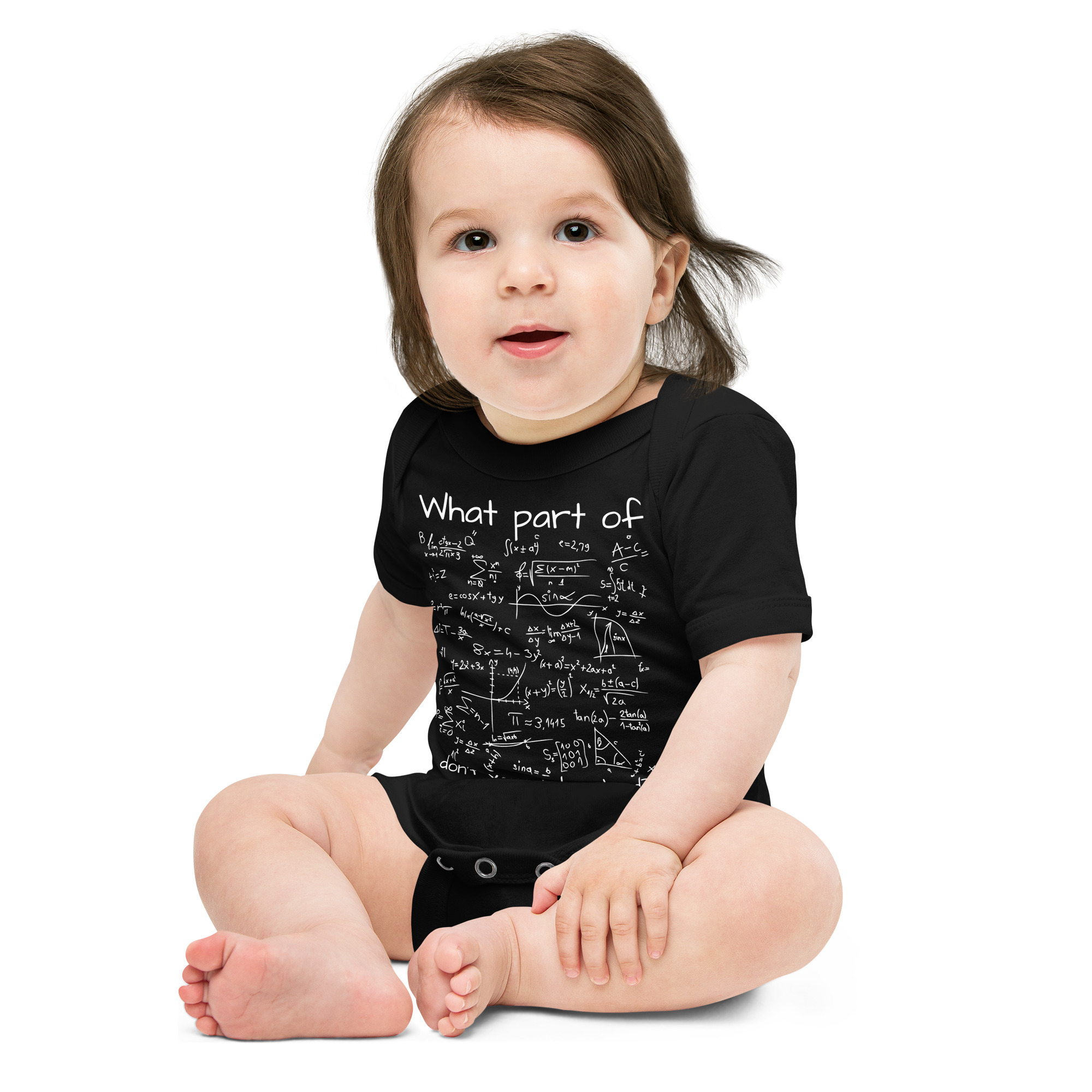 What Part Of (Math Equation) Don’t You Understand? Baby Onesie - Image 3