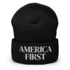 AMERICA FIRST Beanie (Embroidered)