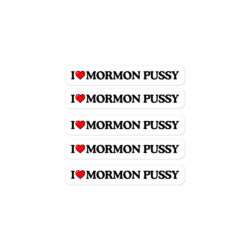 Alternative view of I Love Mormon Pussy Sticker Pack
