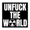 UNFUCK THE WORLD (Nuclear Radiation Symbol) Sticker