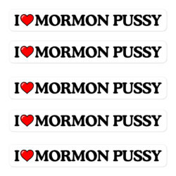 I Love Mormon Pussy Sticker Pack