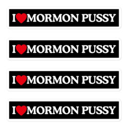 I Love Mormon Pussy Sticker Pack