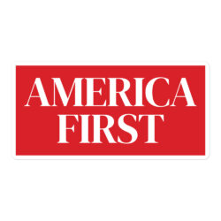AMERICA FIRST Red Sticker