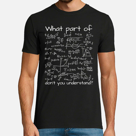 qué parte de las matemáticas no entiend - What Part Of Don't You Understand (Maths Calculus) T-Shirt
