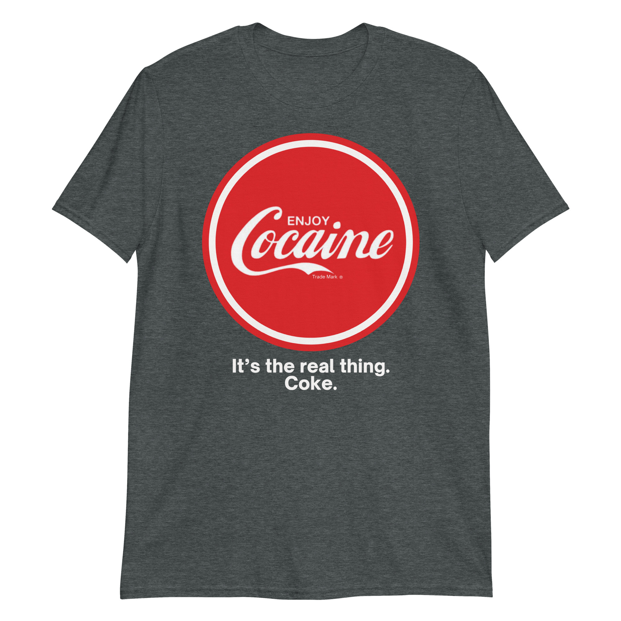 Enjoy Cocaine It’s the real thing Coke Black T-Shirt - Image 4