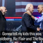 Gonna tell my kids this was Goldberg, Ric Flair and The Rock