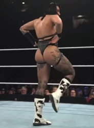 Rhea Ripley stinkface ass
