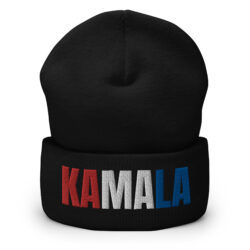 KAMALA Embroidered Beanie (Red White Blue)