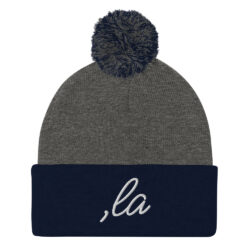 Comma-La ,la Kamala Harris Pom-Pom Beanie - Image 6