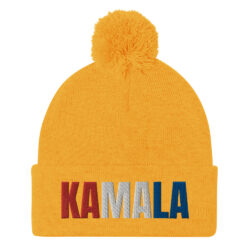 KAMALA Pom-Pom Beanie (Red White Blue) - Image 7