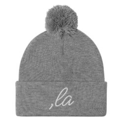 Comma-La ,la Kamala Harris Pom-Pom Beanie - Image 10