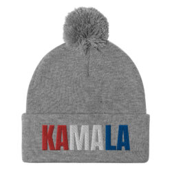 KAMALA Pom-Pom Beanie (Red White Blue) - Image 6