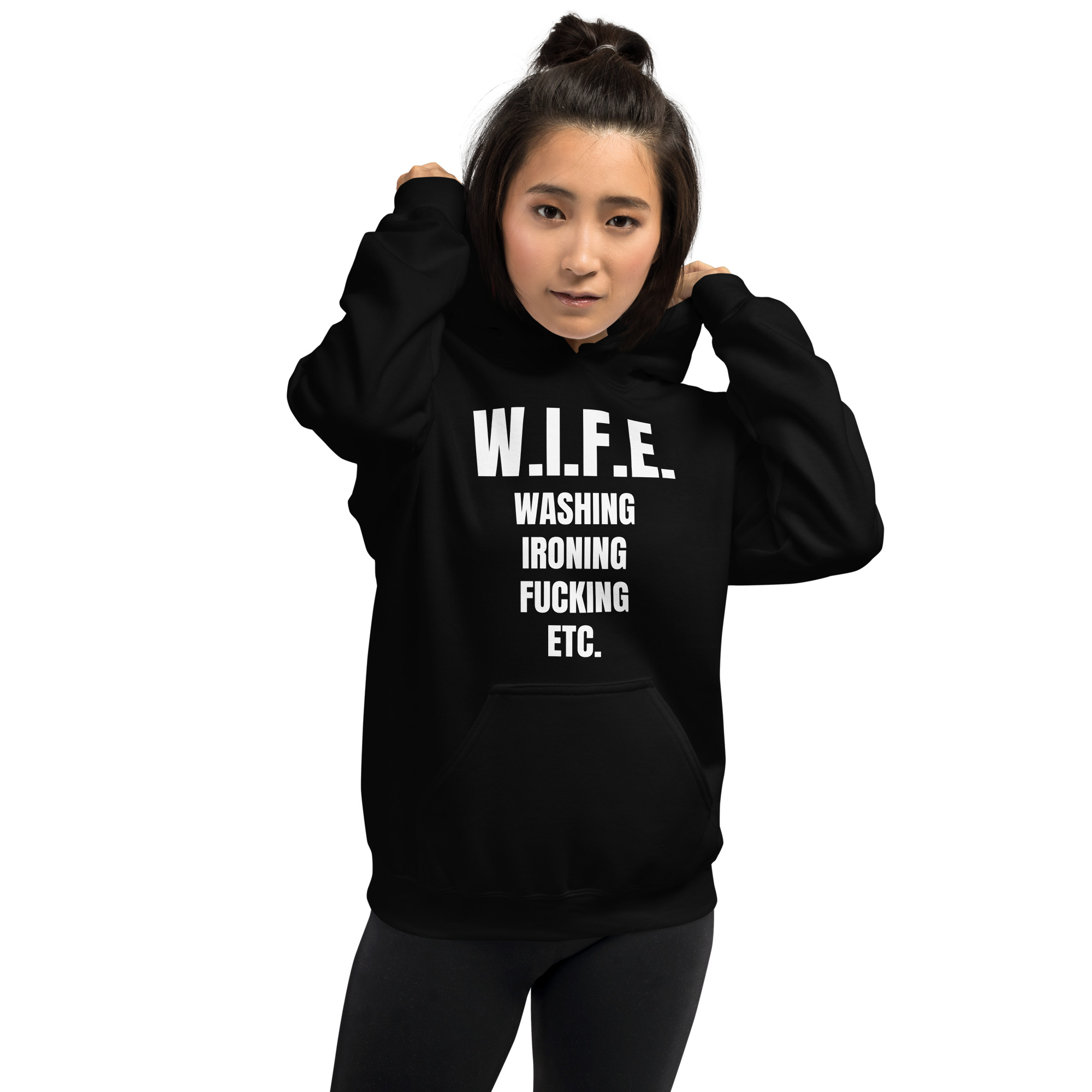 W.I.F.E. Washing Ironing Fucking Etc Hoodie - Image 2