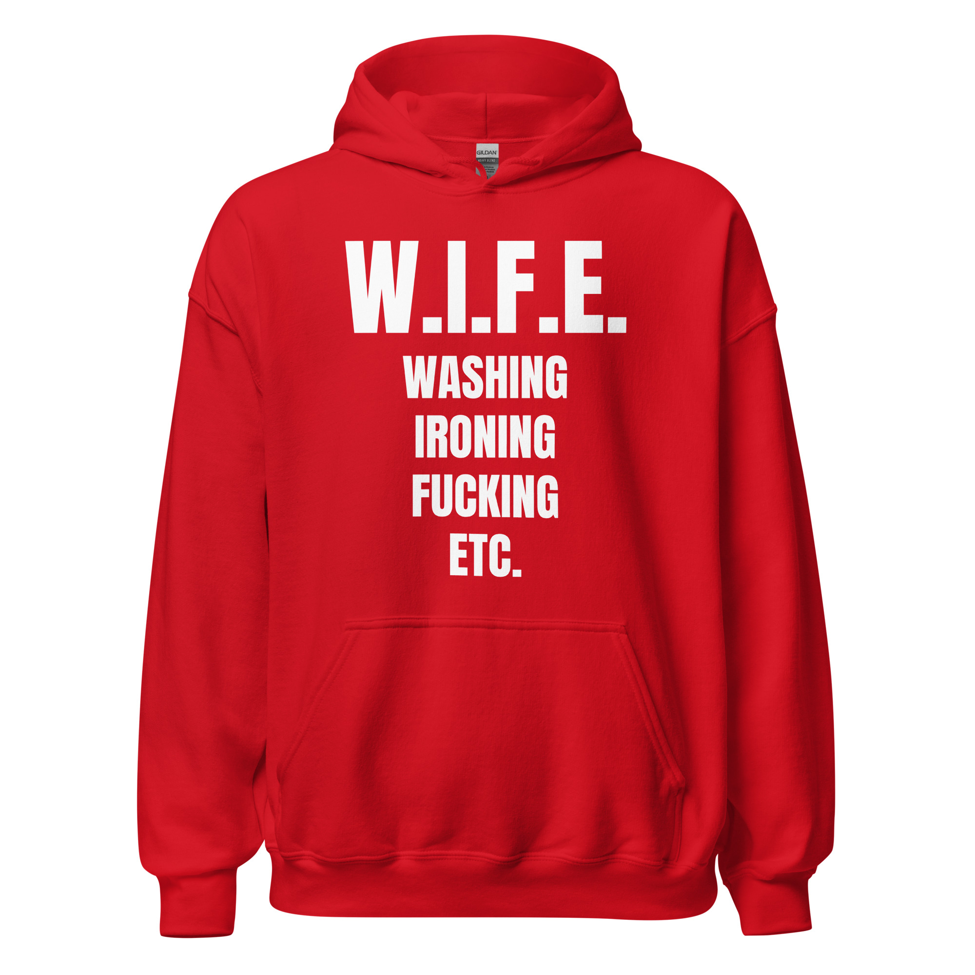 W.I.F.E. Washing Ironing Fucking Etc Hoodie - Image 4