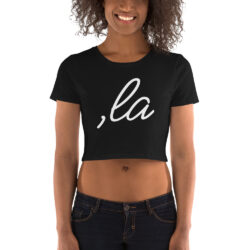 Comma-La Crop Top Shirt, Kamala Harris Shirt, Election 2024 Shirt, President Kamala Harris 2024 Shirt, Kamala For The People, Kamala Rally Crop Top Shirt