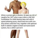 Perversion is relative - Vibrator vs Sex Doll