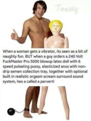 Perversion is relative - Vibrator vs Sex Doll