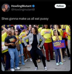 Pussy Eaters For Kamala Harris meme