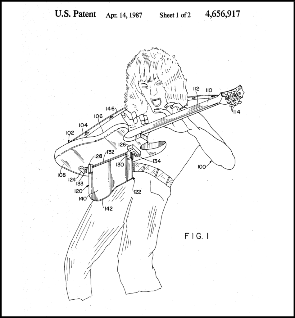 Rock Star Inventor - Eddie Van Halen musical instrument support patent