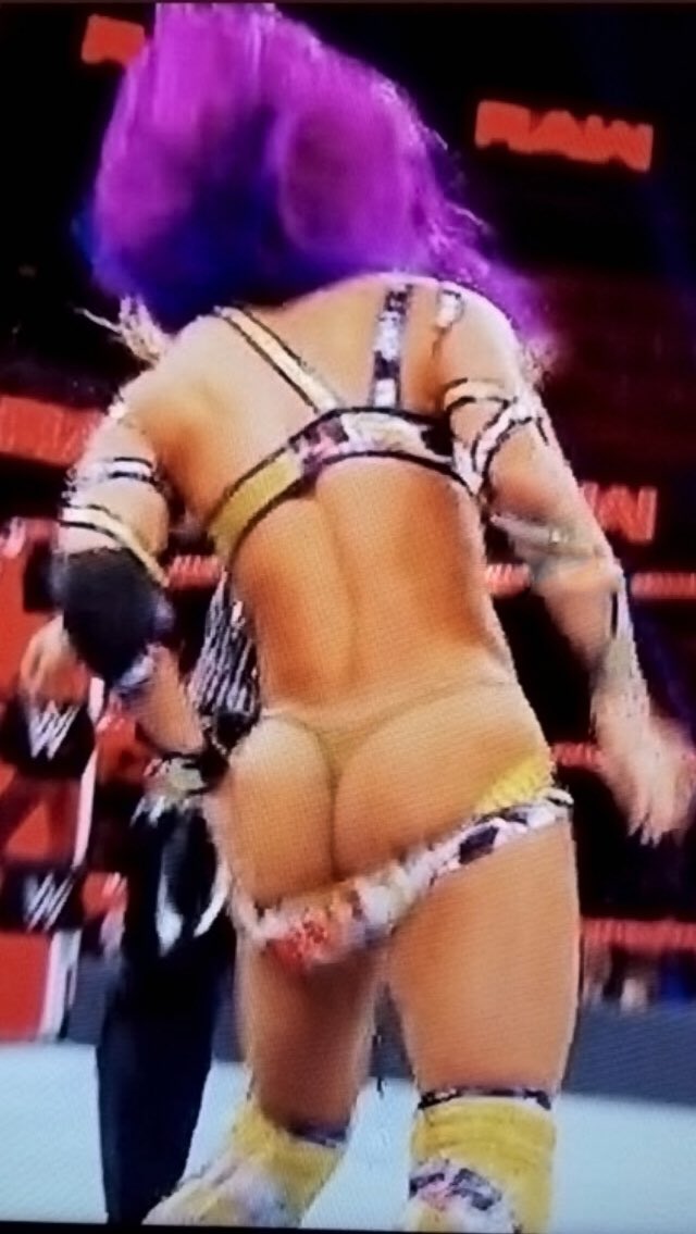 Sasha Banks naked ass dental floss tongue