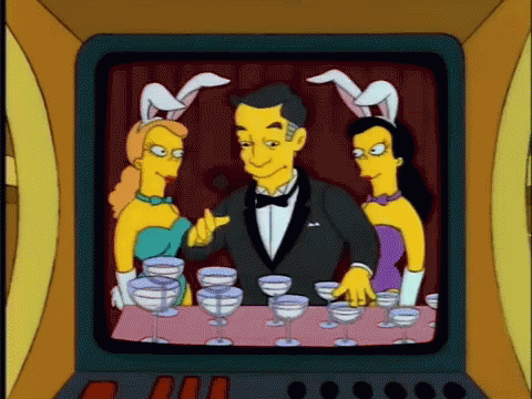 Simpsons Hugh Hefner Playboy GIF