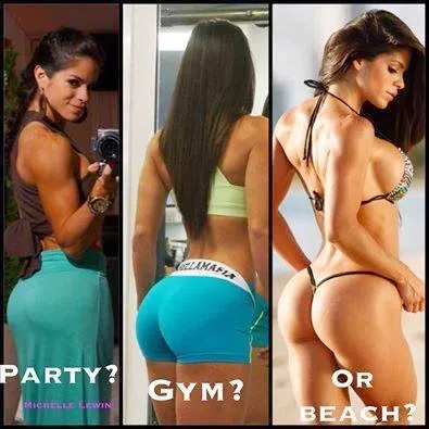 Which ASS would you want - Party - Gym or Beach Ass