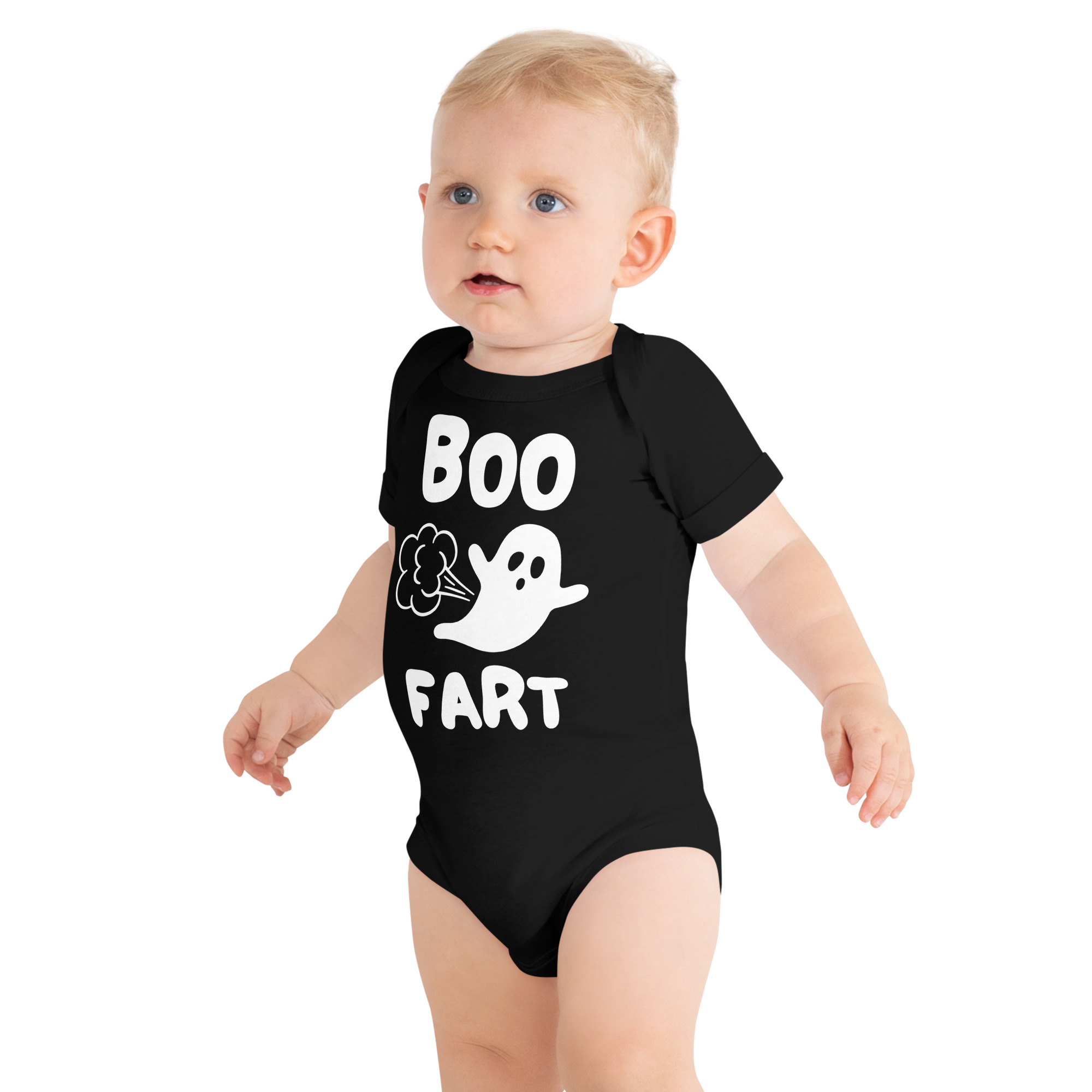 BOO FART | Farting Ghost Baby onesie - Image 3