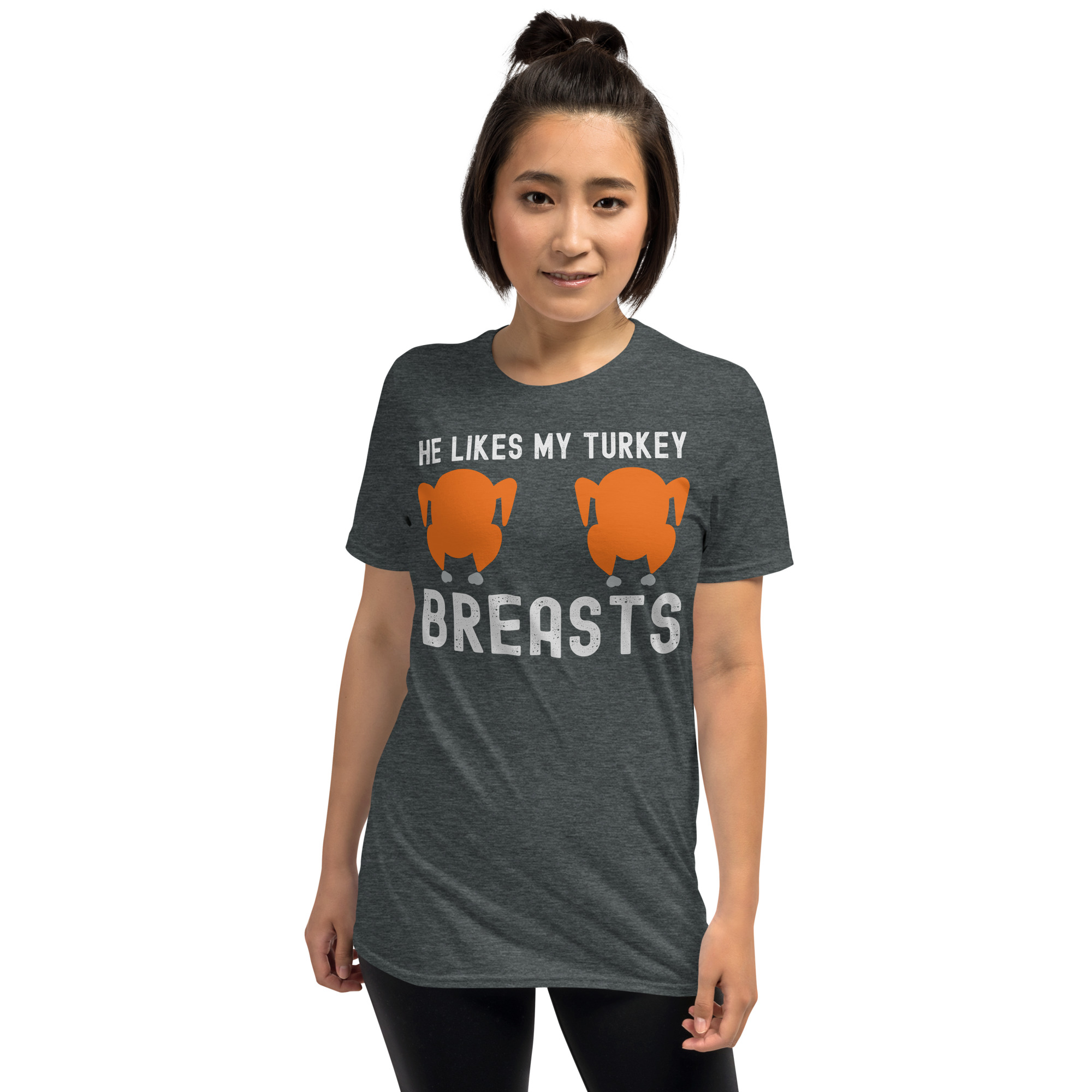 He Likes My Turkey BREASTS T-Shirt - Image 4