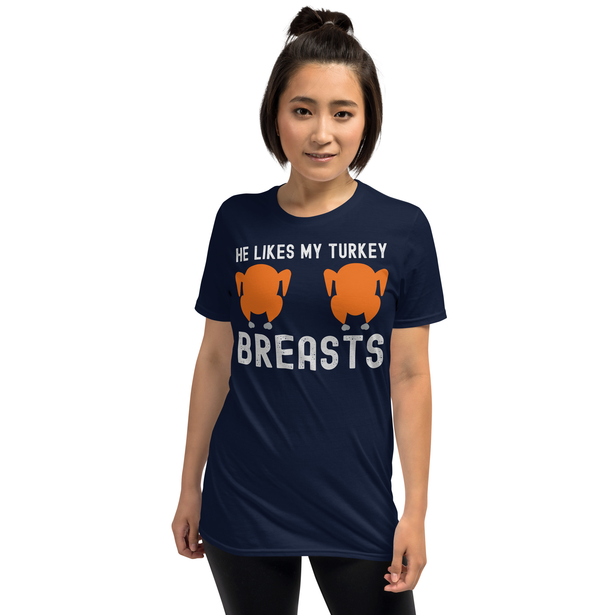 He Likes My Turkey BREASTS T-Shirt - Image 3