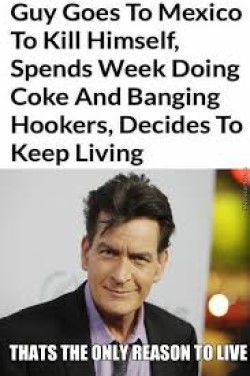 Charlie Sheen hookers & coke joke