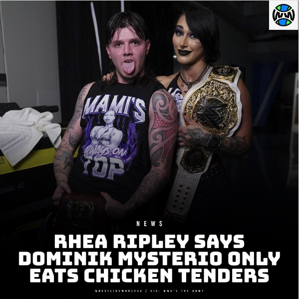 Dominik Mysterio only eats Chicken Tenders