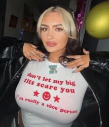 Don't Let My Big Tits Scare You I'm really a nice person shirt