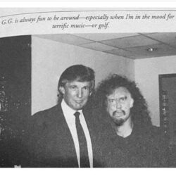 GG Allin posing with Donald Trump