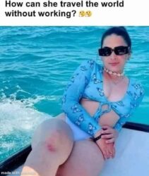 How can she travel the world without working