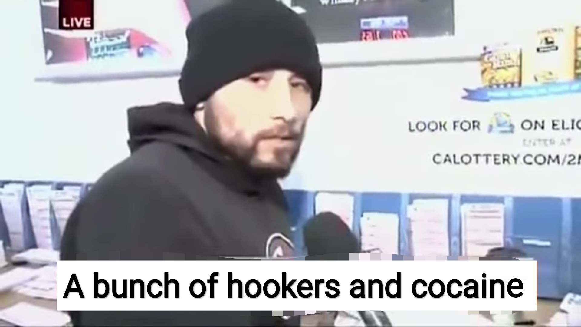 Lottery Guy 'A bunch of hookers and cocaine'
