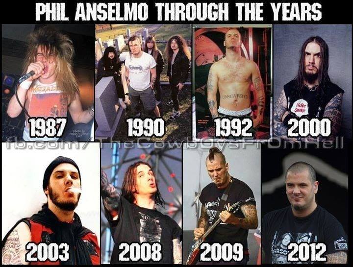 Phil Anselmo through the years