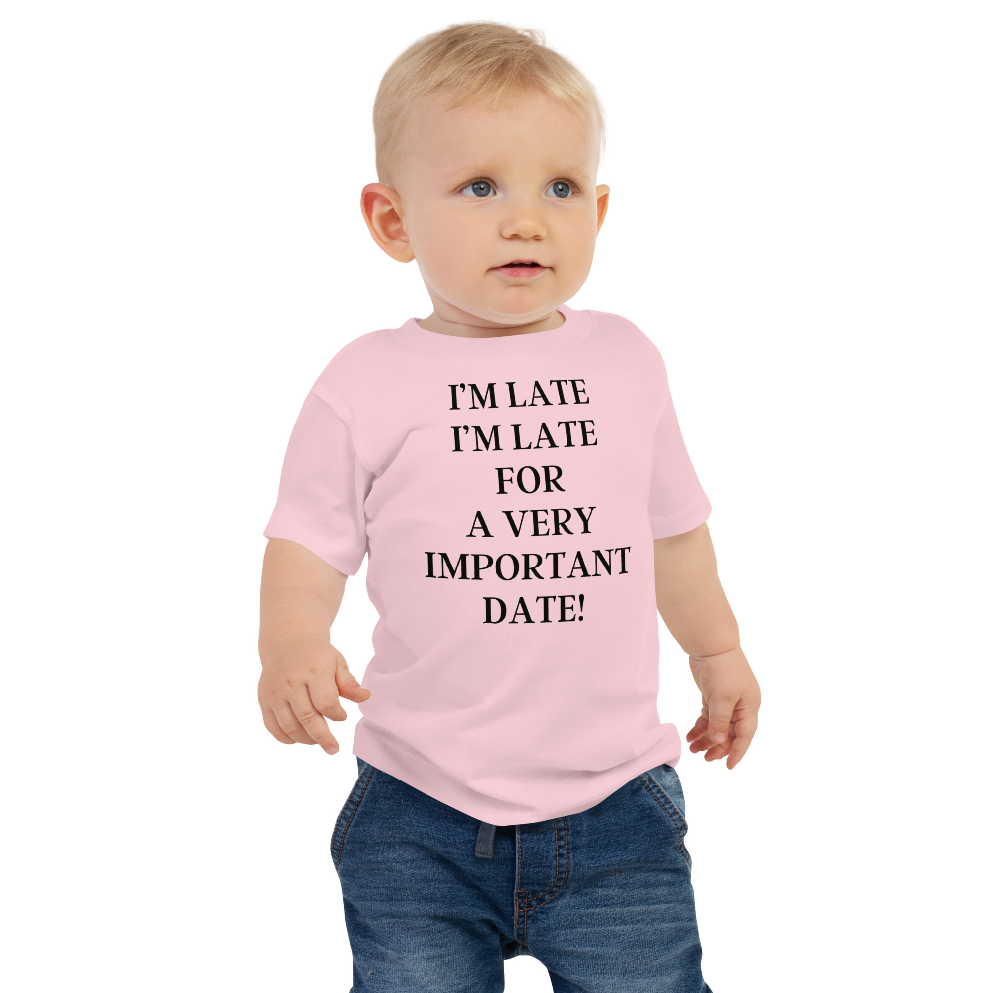 I’m Late I’m Late For A very Important Date Baby Shirt - Image 2