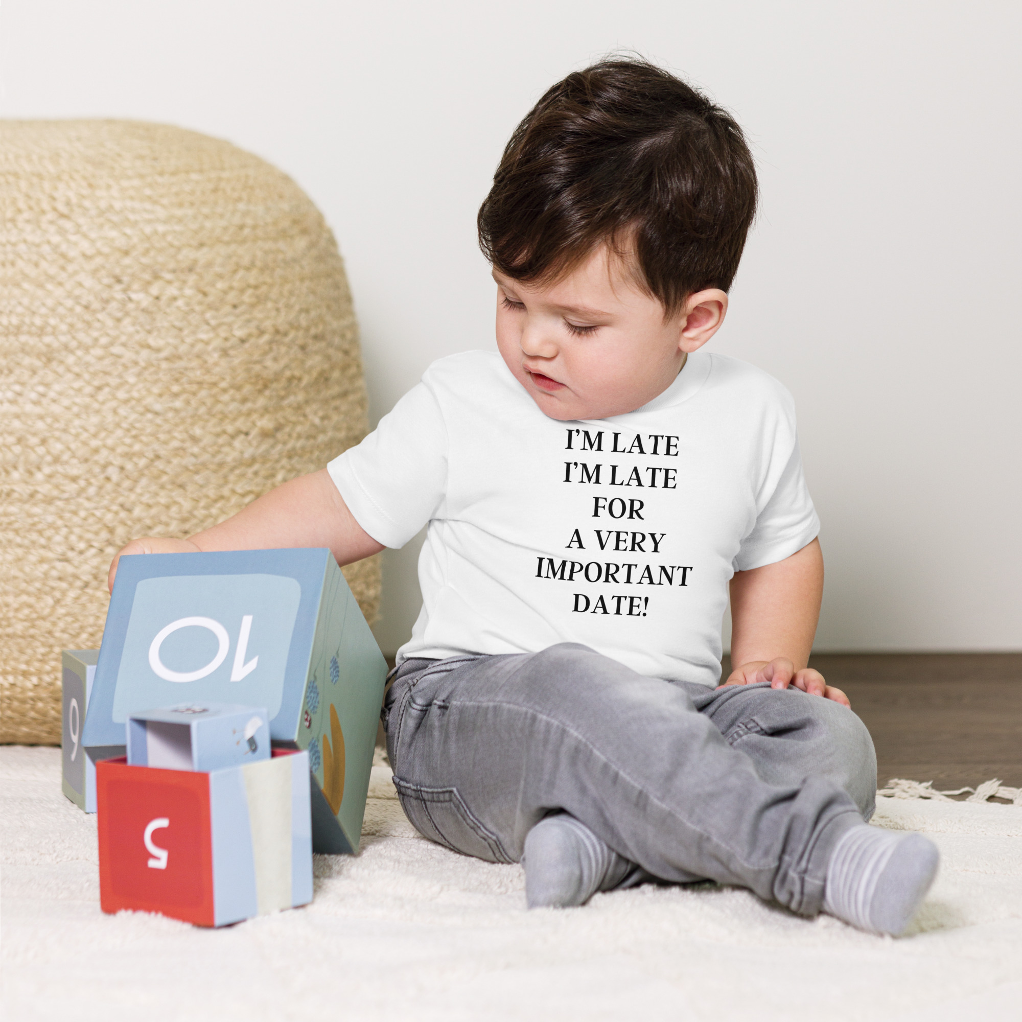 I’m Late I’m Late For A very Important Date Baby Shirt - Image 3