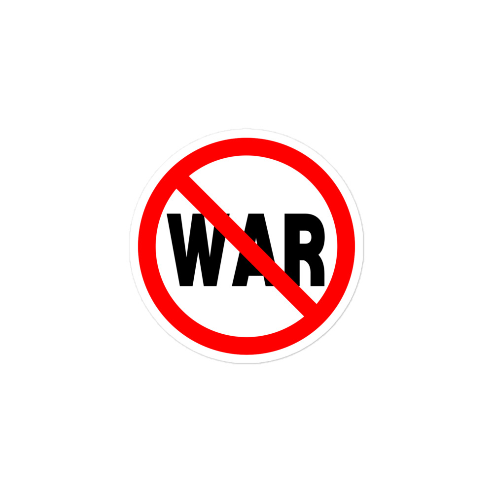 No War sign sticker - Image 2
