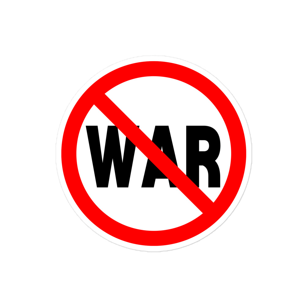 No War sign sticker - Image 3