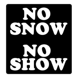 Eric Clapton No Snow No Show sticker
