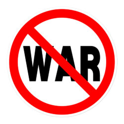 No War sign sticker