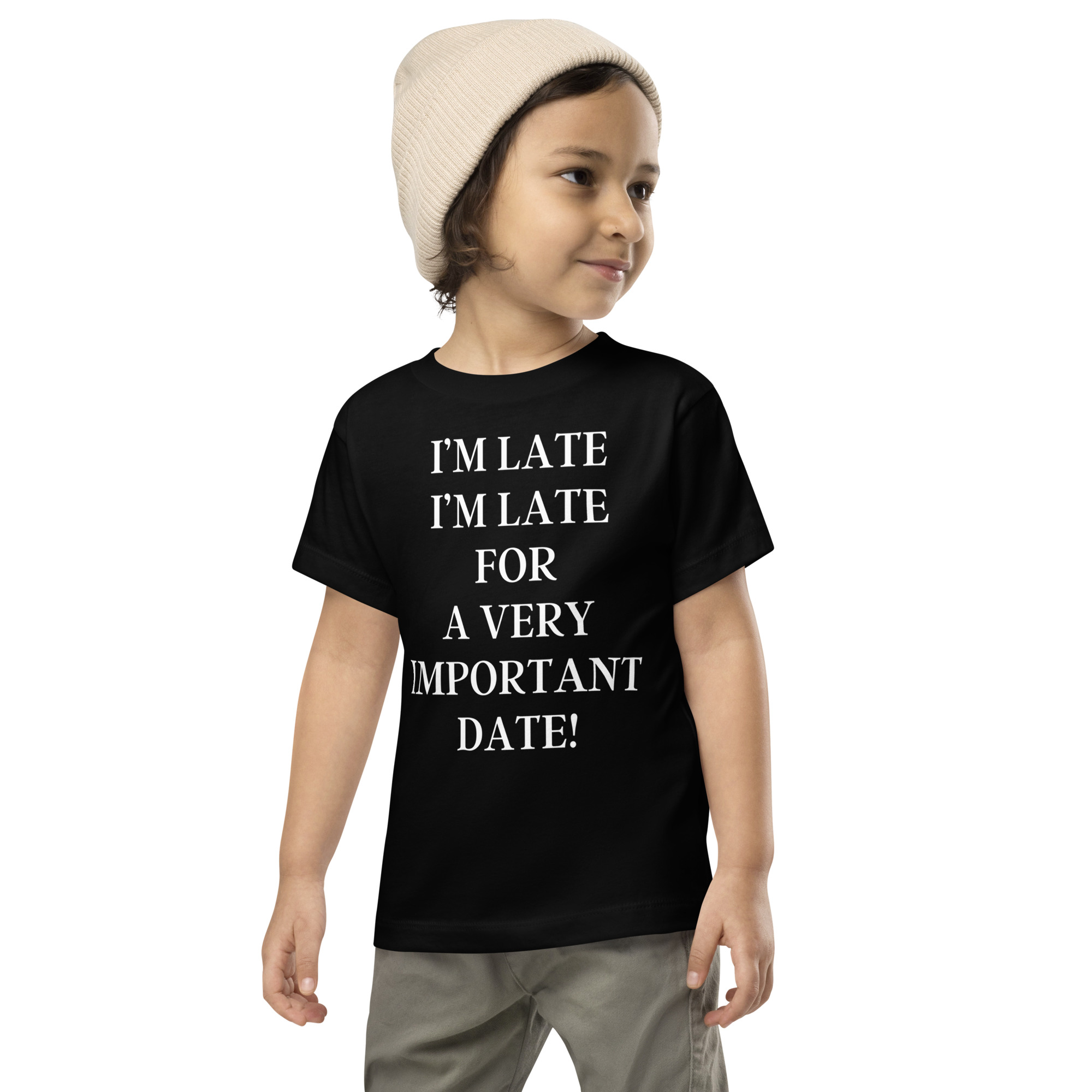 I’m Late I’m Late For A very Important Date Toddler Tee - Image 2