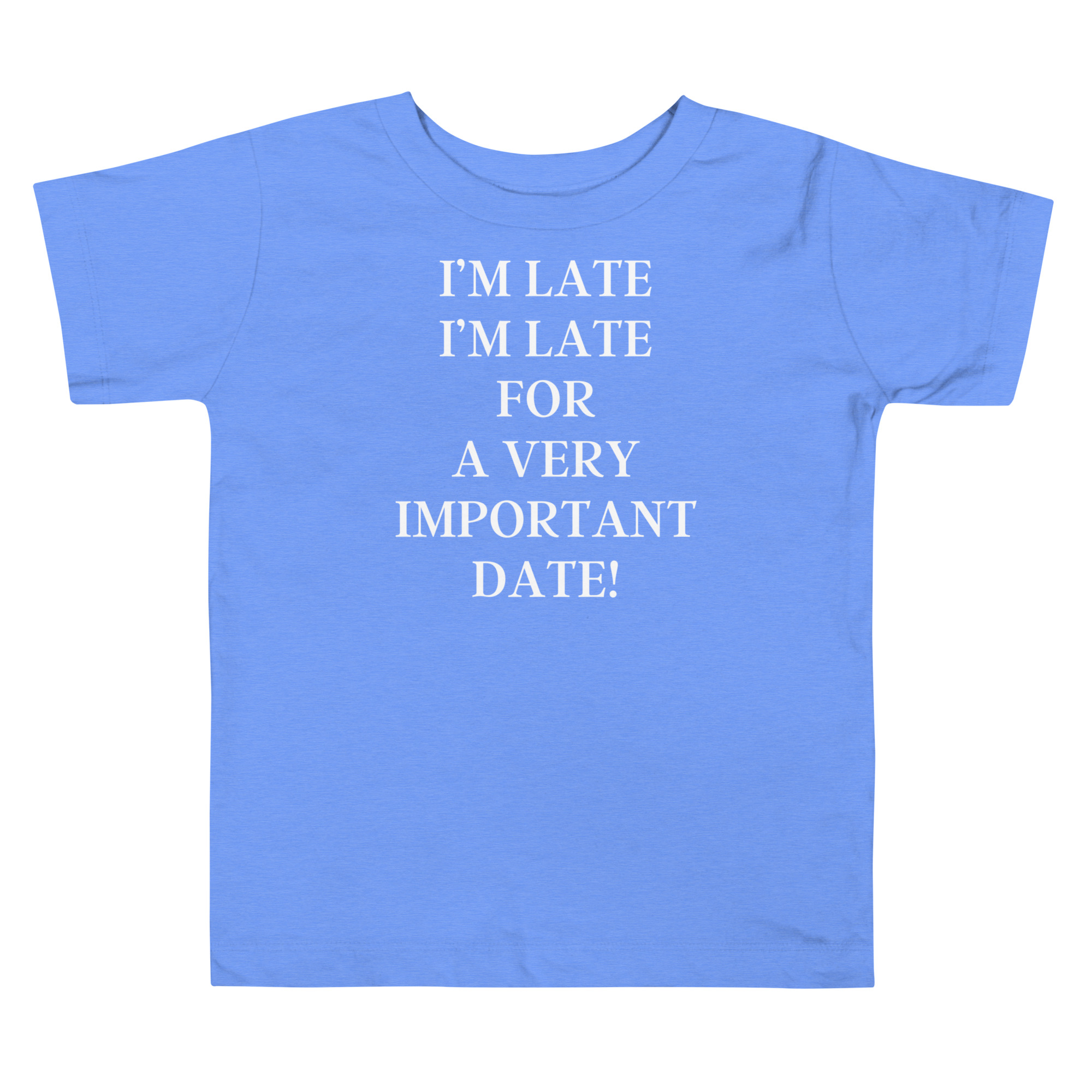I’m Late I’m Late For A very Important Date Toddler Tee - Image 4