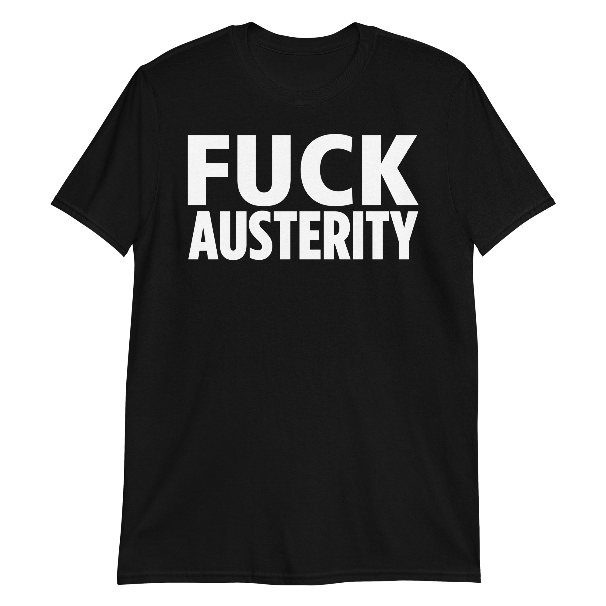 Jello Biafra FUCK AUSTERITY T-Shirt - Image 2