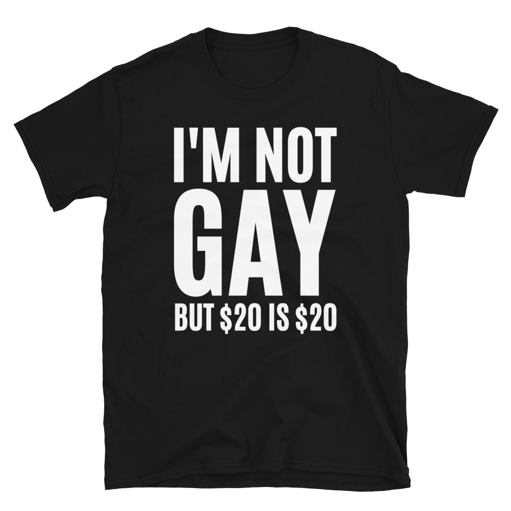 I'M NOT GAY but $20 is $20 shirt - Image 2