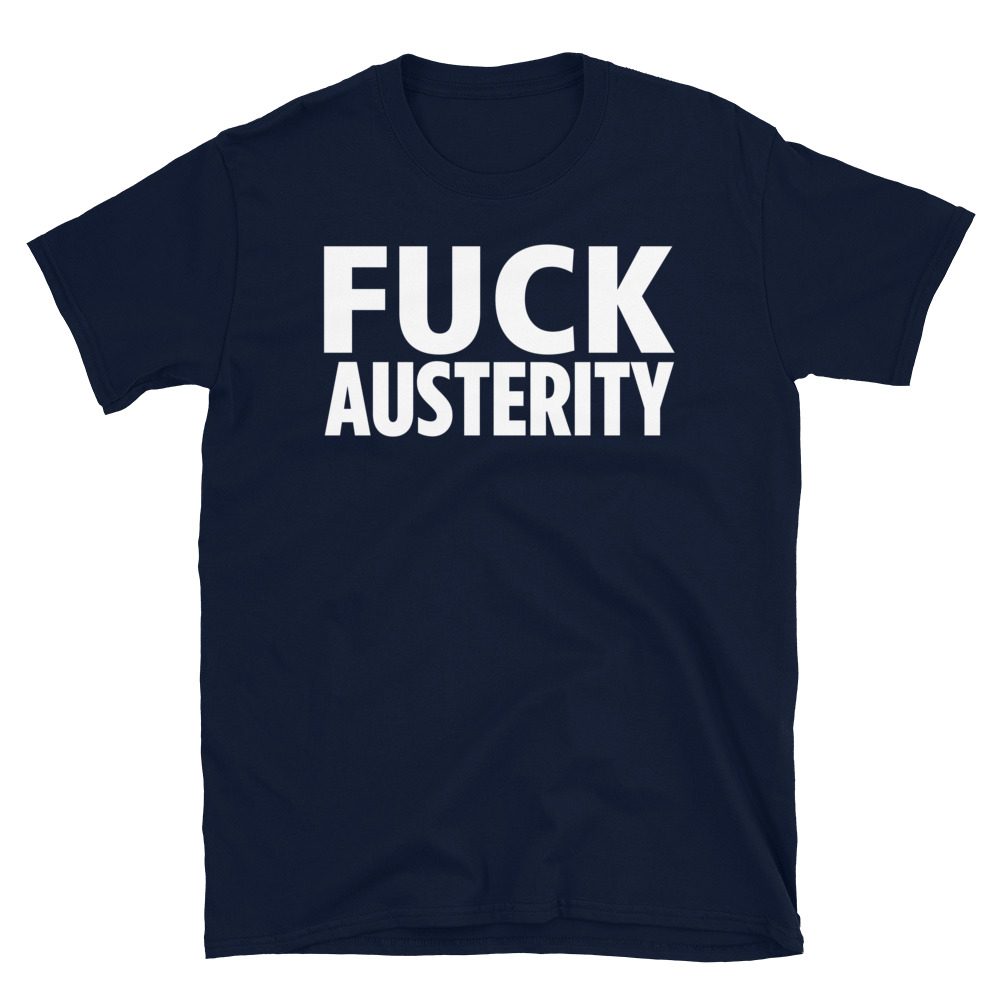 Jello Biafra FUCK AUSTERITY T-Shirt - Image 4