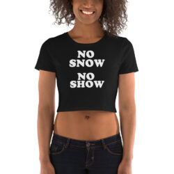 Eric Clapton No Snow No Show Crop Top