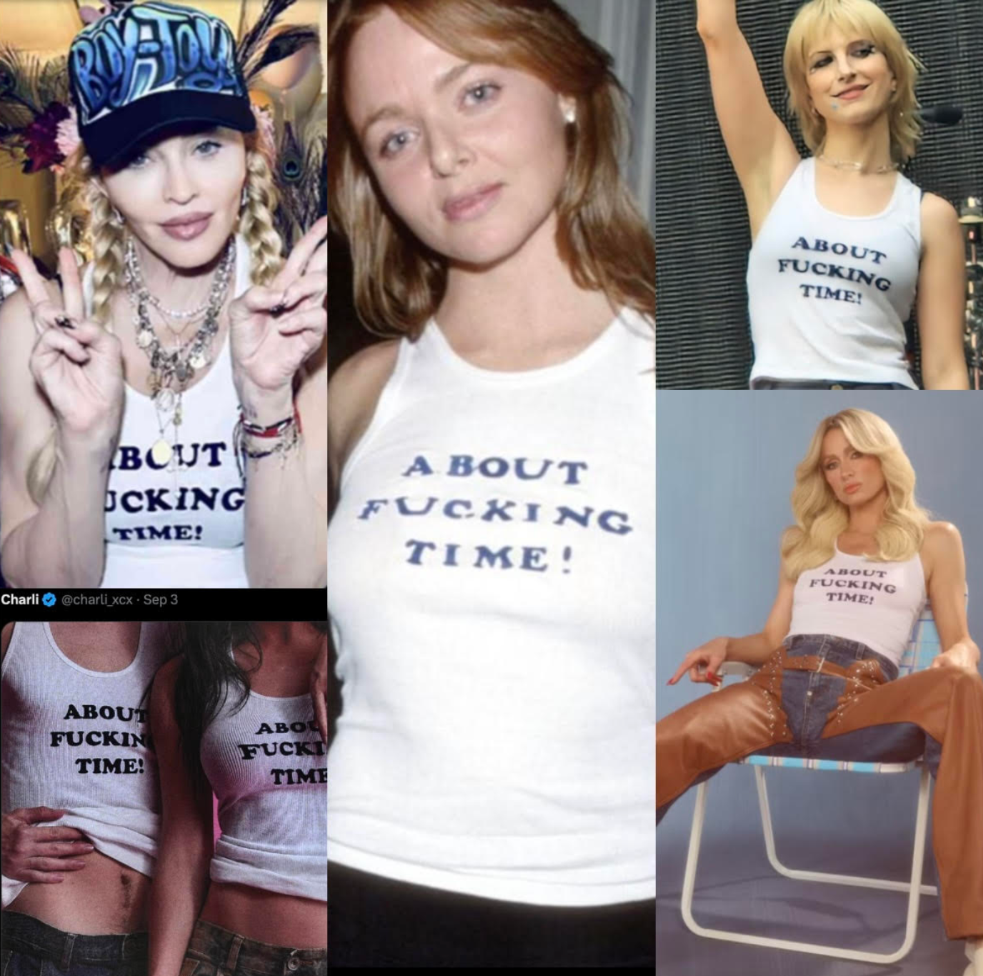 About Fucking Time shirt as worn by celebrities